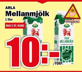 Matdax Mellanmjölk erbjuda