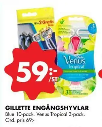 ÖoB Gillette Engångshyvlar 10-pack erbjuda