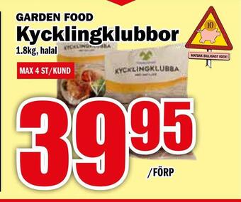 Matdax Kycklingklubbor erbjuda