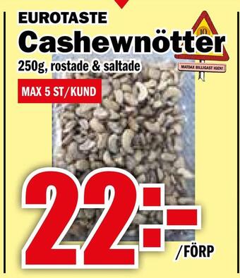 Matdax Cashewnötter erbjuda