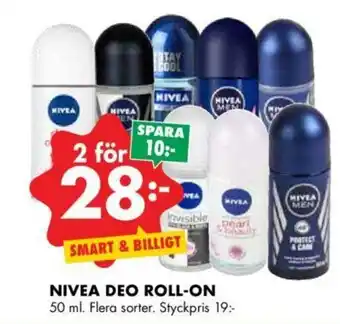 ÖoB Nivea Deo Roll-On 50ml. erbjuda