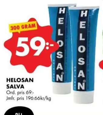 ÖoB Helosan Salva 300 gram. erbjuda