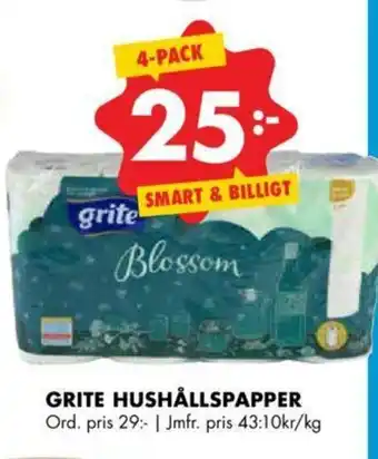 ÖoB Grite Hushållspapper 4-pack erbjuda