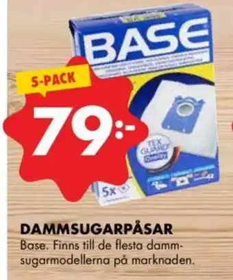 ÖoB Base Dammsugarpåsar 5-pack erbjuda