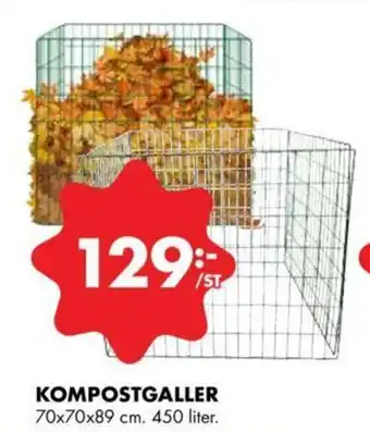 Kompostgaller 70x70x89cm.