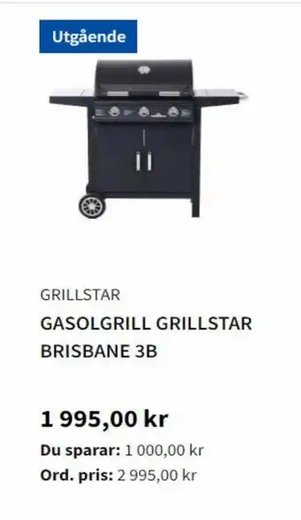 GASOLGRILL GRILLSTAR BRISBANE 3B
