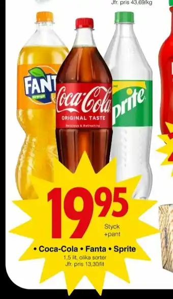 Matöppet Fanta Läskedryck erbjuda
