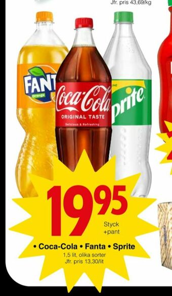 Matöppet Coca Cola Läskedryck erbjuda