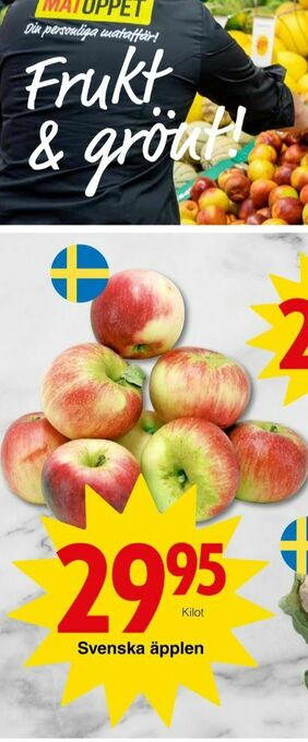 Matöppet Äpplen erbjuda