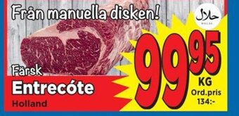 Supergrossen Färsk Entrecôte erbjuda