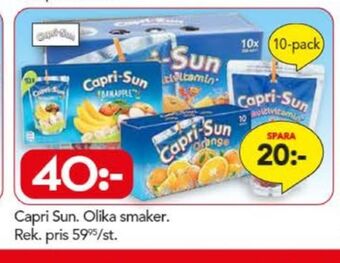 Bo Ohlsson Capri-sonne stilldrink erbjuda