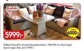 Bo Ohlsson Brafab utemöbler erbjuda
