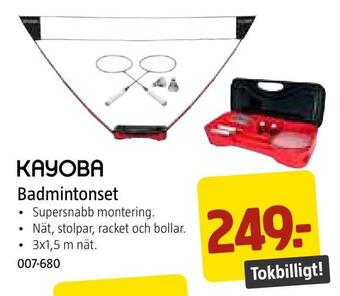 Jula Badmintonset erbjuda