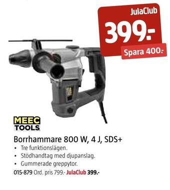 Jula Borrhammare 800 w, 4 j, sds+ erbjuda