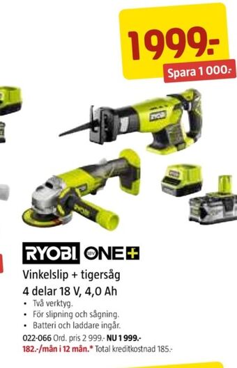 Jula Ryobi verktygsset erbjuda