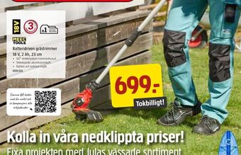 Jula Meec tools grästrimmer erbjuda