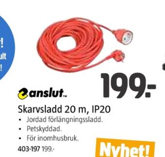Jula Anslut skarvsladd erbjuda