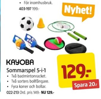 Jula Kayoba utomhusspel erbjuda