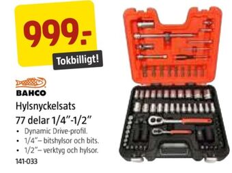 Jula Bahco hylsnyckelsats erbjuda