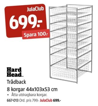 Jula Hard head trådkorgset erbjuda