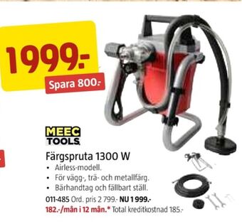 Jula Meec tools färgspruta erbjuda