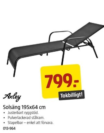 Jula Axley solsäng erbjuda