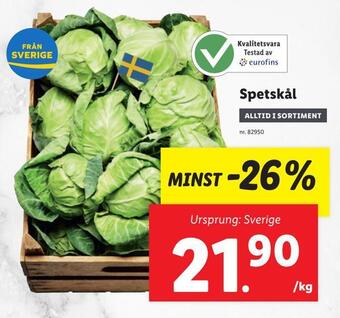 Lidl Spetskål erbjuda
