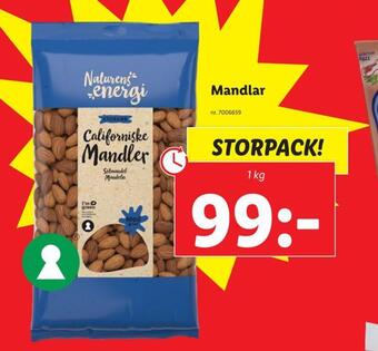 Lidl Mandlar erbjuda