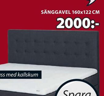 JYSK Sänggavel 160x122 cm erbjuda