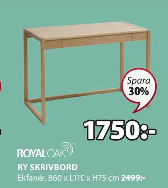 JYSK Ry skrivbord erbjuda
