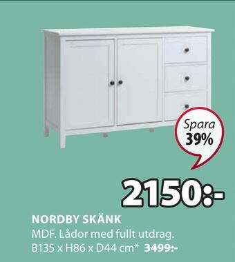 JYSK Nordby skänk erbjuda