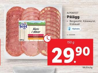 Lidl Pålägg erbjuda