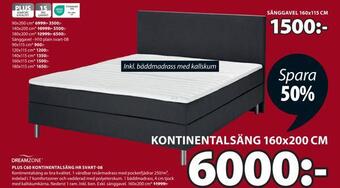 JYSK Plus c60 kontinentalsäng hr svart-08 erbjuda