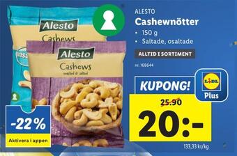 Lidl Cashewnötter erbjuda
