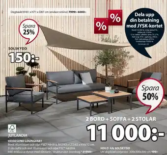 JYSK Oddesund loungeset erbjuda