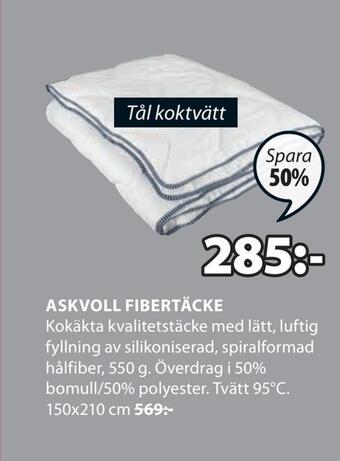 JYSK Askvoll fibertäcke erbjuda