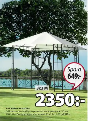 JYSK Faaborg paviljong erbjuda
