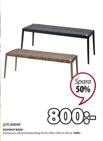 JYSK Edderup bänk erbjuda