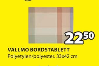 JYSK Vallmo bordstablett erbjuda