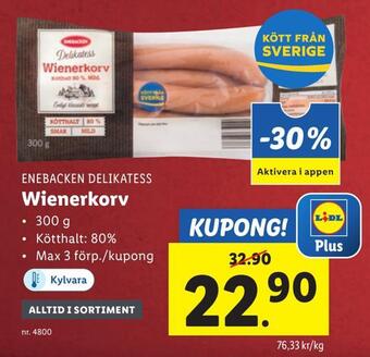 Lidl Wienerkorv erbjuda