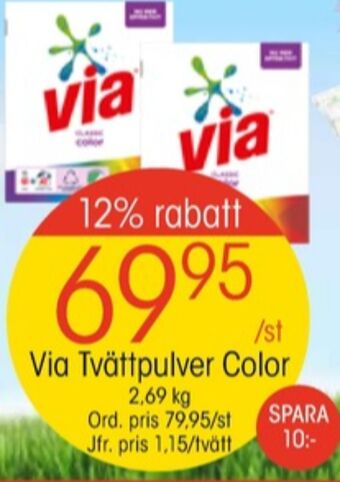 EKO Via tvättmedel pulver erbjuda