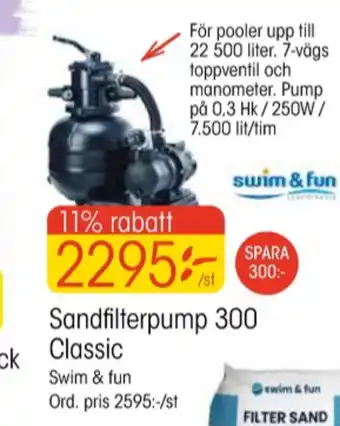 EKO Swim & fun sandfilterpump erbjuda