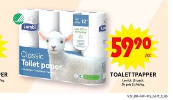 ICA Maxi Classic toalettpapper erbjuda
