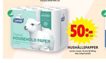 ICA Maxi Classic hushållspapper erbjuda