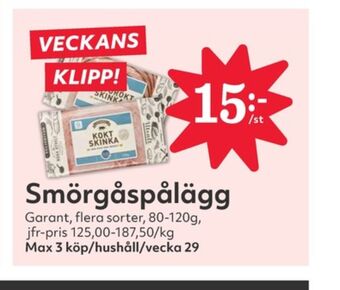 Hemköp Garant skinka erbjuda