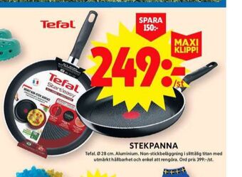 ICA Maxi Tefal stekpanna erbjuda
