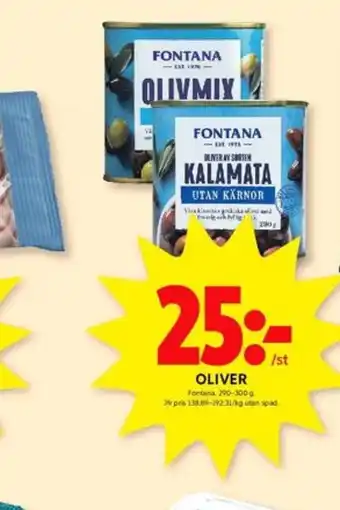 ICA Kvantum Fontana oliver erbjuda