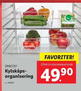 Lidl Ernesto kylskåpslådor erbjuda