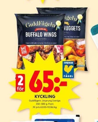 ICA Kvantum Guldfågeln kycklingvingar erbjuda