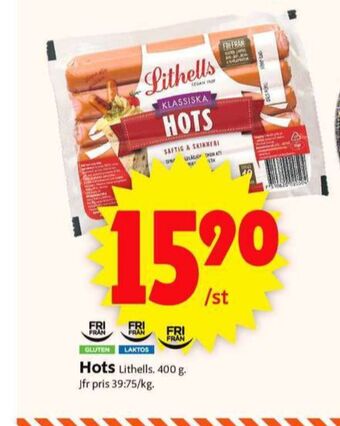 ICA Supermarket Lithells hot dogs erbjuda
